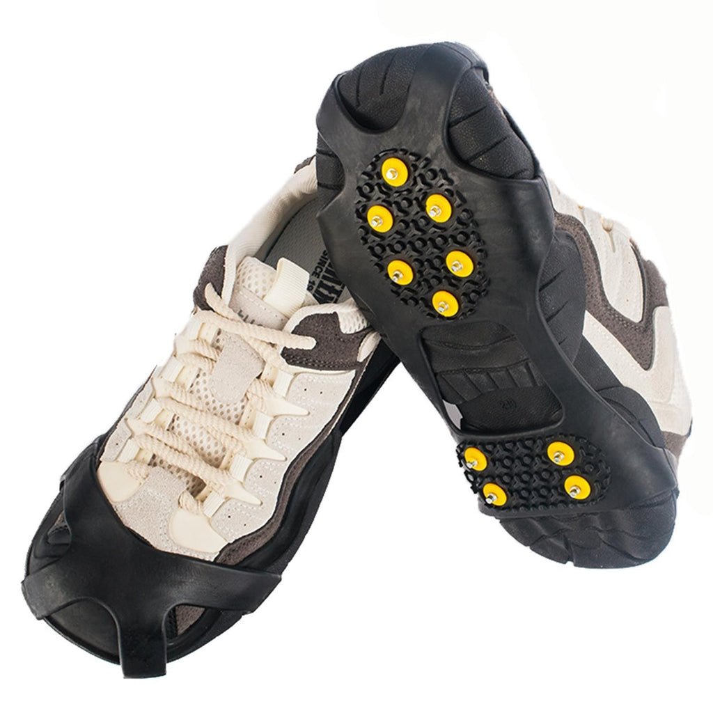 Winter Ice Cleats Snow Shoe Grips Anti-Slip Covers Outdoor Climbing Hiking (L)