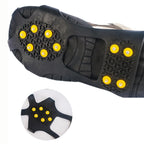 Winter Ice Cleats Snow Shoe Grips Anti-Slip Covers Outdoor Climbing Hiking (XL)
