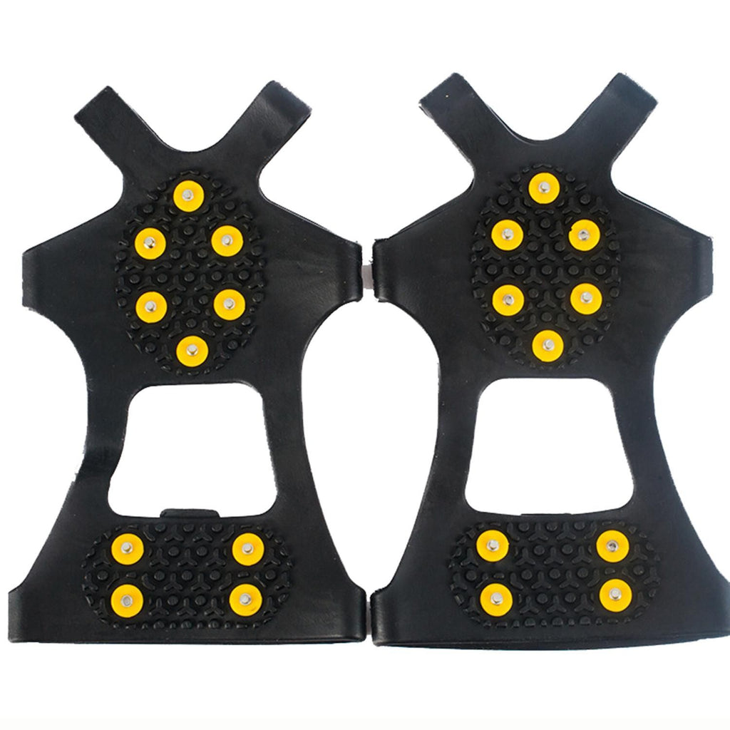 Winter Ice Cleats Snow Shoe Grips Anti-Slip Covers Outdoor Climbing Hiking (XL)