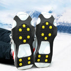 Winter Ice Cleats Snow Shoe Grips Anti-Slip Covers Outdoor Climbing Hiking (XL)