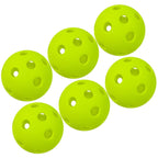12 Packs 26 Holes Indoor Pickleball Balls for Indoor Courts (Fluorescent Green)