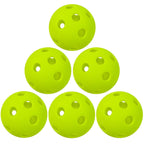 12 Packs 26 Holes Indoor Pickleball Balls for Indoor Courts (Fluorescent Green)