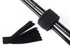 10Pcs Fishing Rod Straps Fishing Rod Clips for Casting Spinning Fly Rods - Red