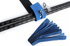 10Pcs Fishing Rod Straps Fishing Rod Clips for Casting Spinning Fly Rods - Blue