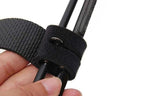 10Pcs Fishing Rod Straps Fishing Rod Clips for Casting Spinning Fly Rods - Black