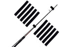 10Pcs Fishing Rod Straps Fishing Rod Clips for Casting Spinning Fly Rods - Black