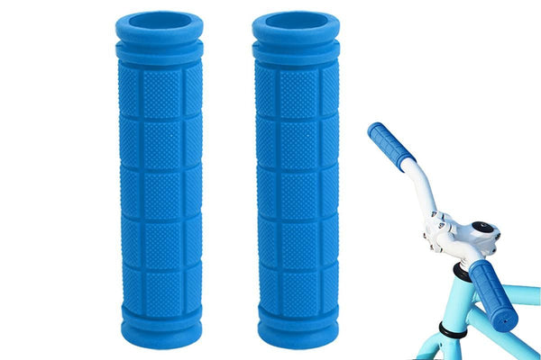 2Pcs Bicycle Handlebar Rubber Grips for BMX, MTB Cycle - Blue