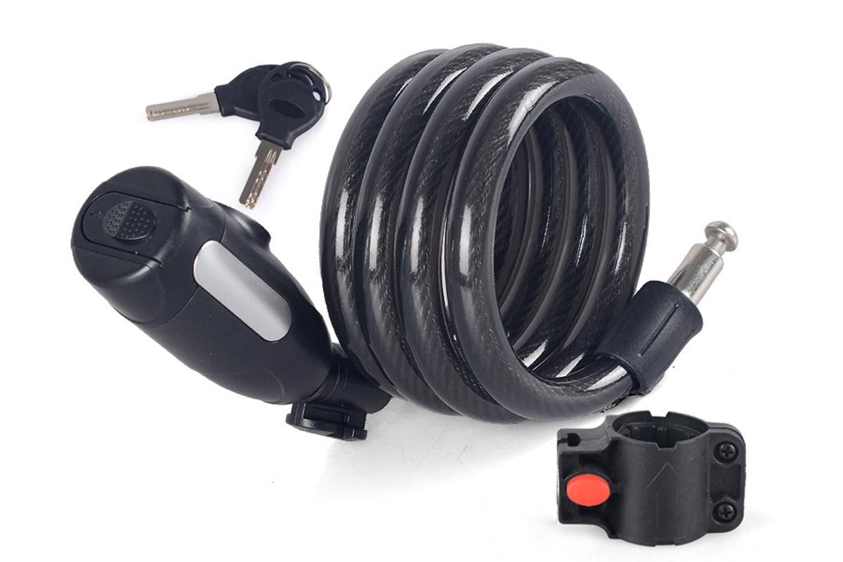 4FT Combination Bike Lock Heavy Duty Anti-Theft Cable Lock for Bicycles E-Bikes