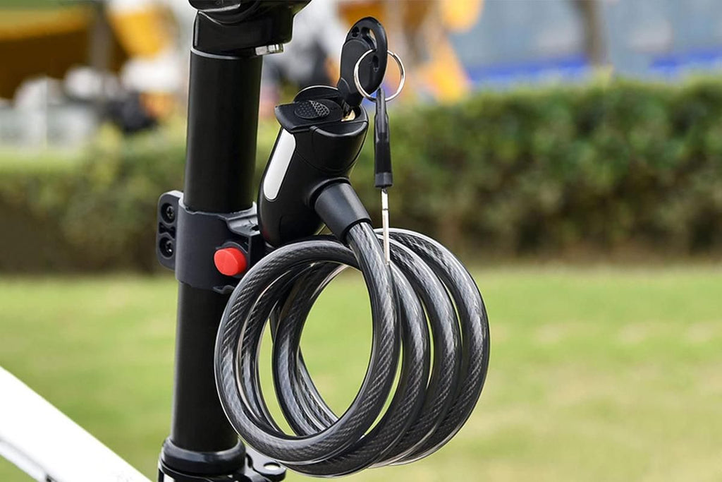4FT Combination Bike Lock Heavy Duty Anti-Theft Cable Lock for Bicycles E-Bikes