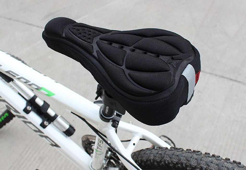 Bicycle Seat Cover with 3D Gel Padding (Blue)