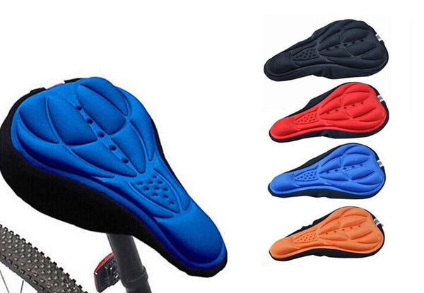 Bicycle Seat Cover with 3D Gel Padding (Black)