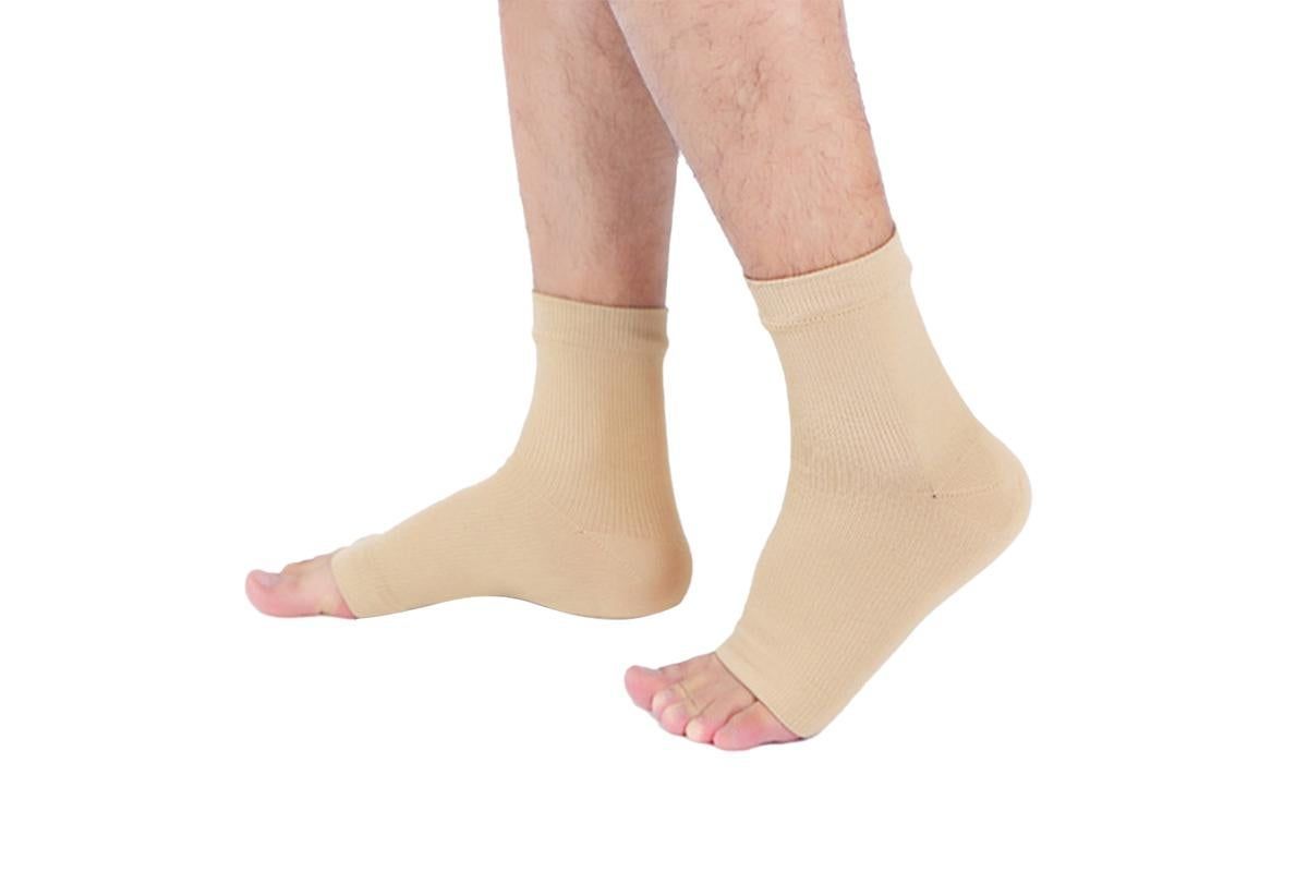 Compression Short Socks Ankle Support Socks -Nude / L