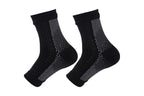 Compression Short Socks Ankle Support Socks -Black / L