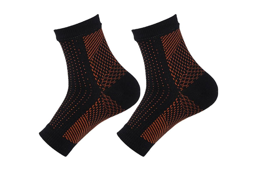 Compression Short Socks Ankle Support Socks -Orange / L