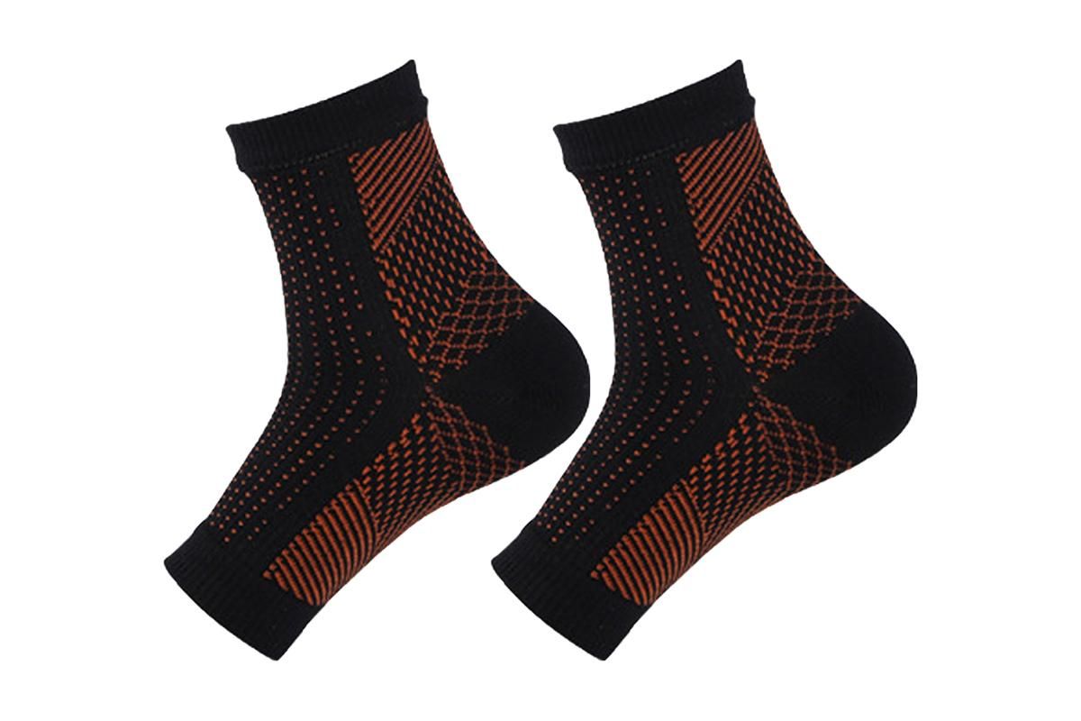 Compression Short Socks Ankle Support Socks -Orange / L