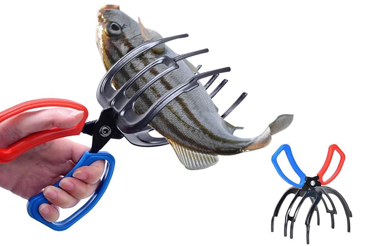 Fishing Pliers Gripper Metal Fish Control Clamp Claw Tong Grip Forceps Tackle