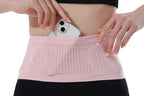 Invisible Running Waist Bag Belt Slim Running Belt Exercise Waist Belt Runner Belt for Running Walking Cycling Camping Gym -Pink / S