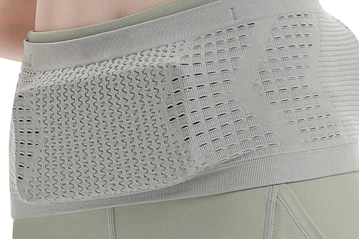 Invisible Running Waist Bag Belt Slim Running Belt Exercise Waist Belt Runner Belt for Running Walking Cycling Camping Gym -Gray / M