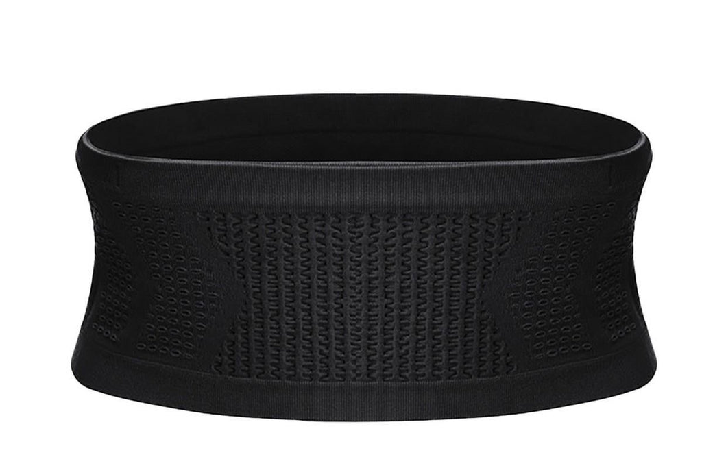 Invisible Running Waist Bag Belt Slim Running Belt Exercise Waist Belt Runner Belt for Running Walking Cycling Camping Gym -Black / M