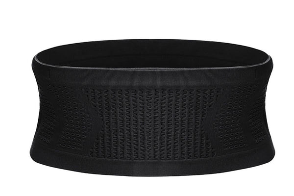 Invisible Running Waist Bag Belt Slim Running Belt Exercise Waist Belt Runner Belt for Running Walking Cycling Camping Gym -Black / M