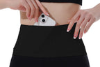 Invisible Running Waist Bag Belt Slim Running Belt Exercise Waist Belt Runner Belt for Running Walking Cycling Camping Gym -Black / M