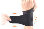 2X Adjustable Wrist Brace Wrist Support Protection Strap Compatible With Both Hands - Black