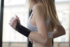2X Adjustable Wrist Brace Wrist Support Protection Strap Compatible With Both Hands - Black