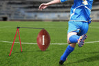 Football Kicking Tee Metal Place Kicking Stand for Field Goal Kicks -Red