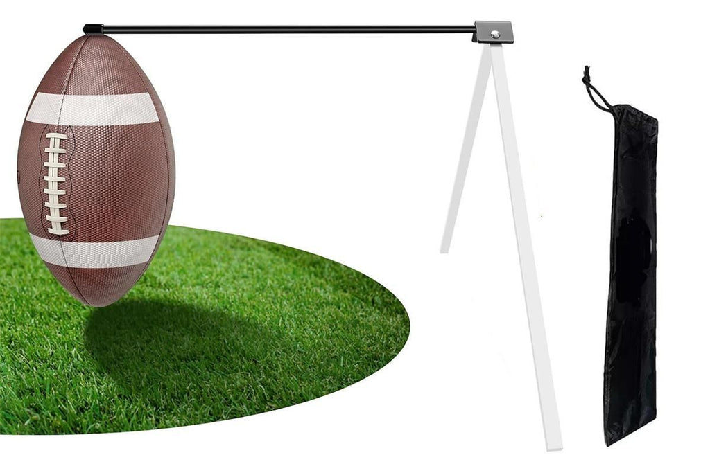 Football Kicking Tee Metal Place Kicking Stand for Field Goal Kicks -Red