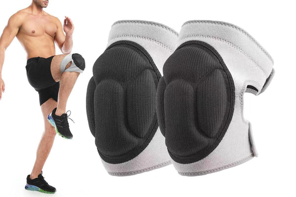 Knee Pads for Gardening Anti-Slip EVA Foam Cushioned Knee Protectors - Grey & XL