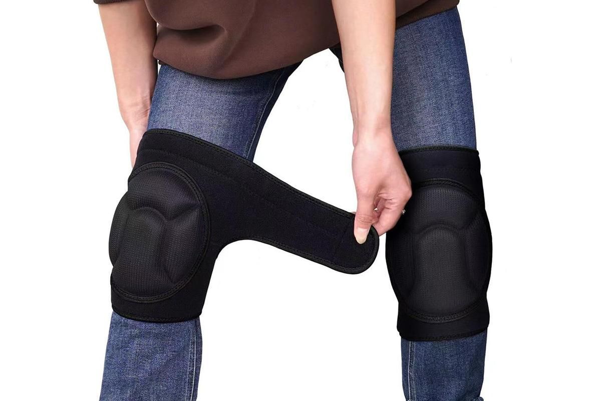 Knee Pads for Gardening Anti-Slip EVA Foam Cushioned Knee Protectors - Black & L