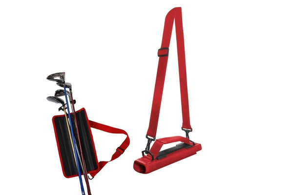 Portable Golf Club Bag With Adjustable Strap Golf Accessories -Red