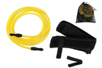 Swim Trainer Waist Belt with Swimming Resistance Tether Leash for Pool Training - Yellow