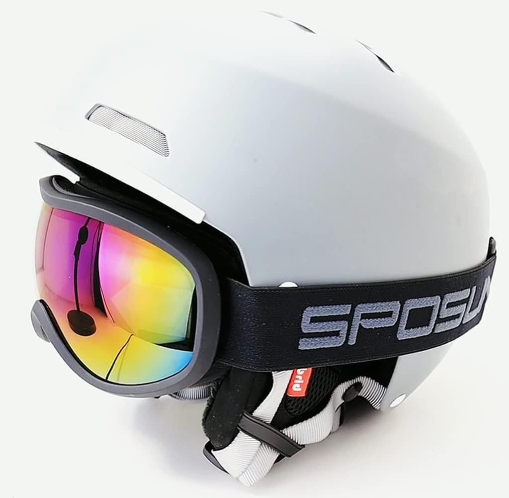 Ski Goggles Over Glasses with Dual lens, Anti-fog Anti-UV Snow Goggle for Men Women Youth Skiing Snowmobile-Style C