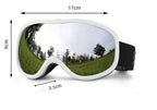 Ski Goggles Over Glasses with Dual lens, Anti-fog Anti-UV Snow Goggle for Men Women Youth Skiing Snowmobile-Style A