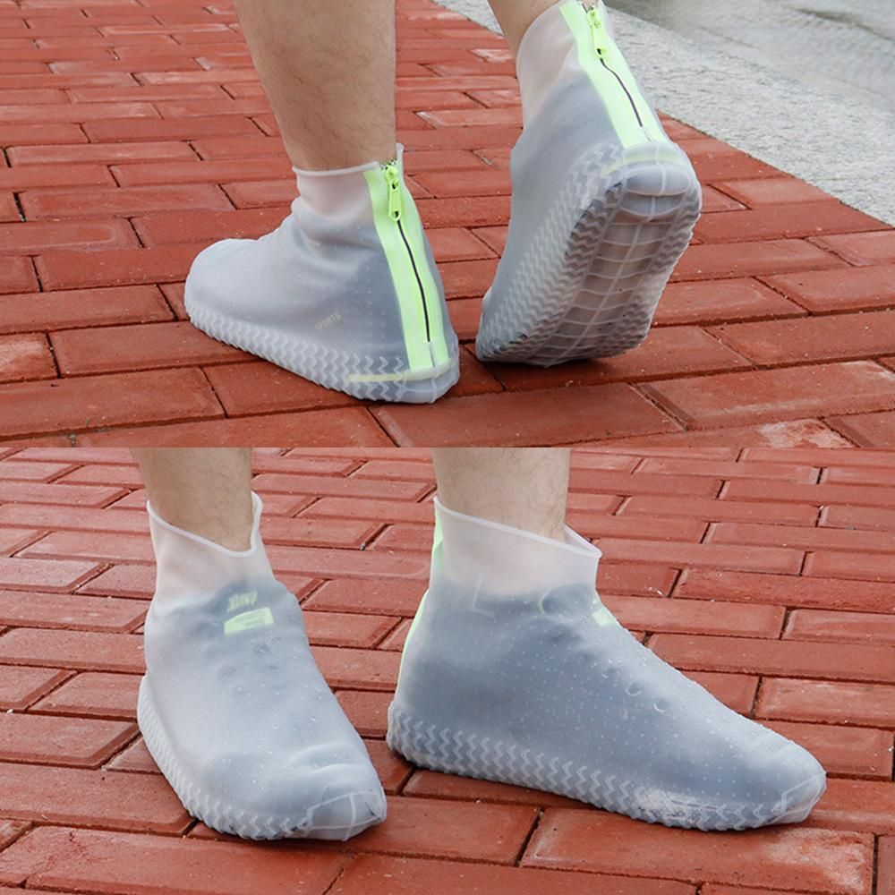 Waterproof Silicone Shoe Covers Reusable Overshoes - Yellow - S