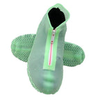 Waterproof Silicone Shoe Covers Reusable Overshoes - Green - S