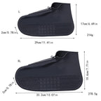 Waterproof Silicone Shoe Covers Reusable Overshoes - Blue - S