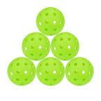 6 Pack Sports Outdoor Pickleballs 40 Holes with Bag - Green