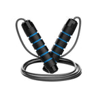 Adjustable Steel Jump Rope with Ball Bearings Foam Handles Tangle Free - Red