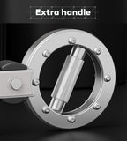 Adjustable Resistance Arm Trainer 8-12lbs for Boxing Fitness Combat Strength Training Figure-8 Design Ideal for Men’s Arm and Grip Workouts-Silver