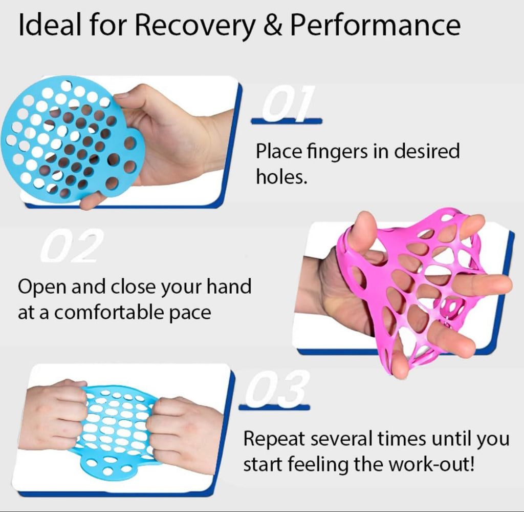 Finger Stretcher Hand Exerciser 2 Pack for Grip and Rehab