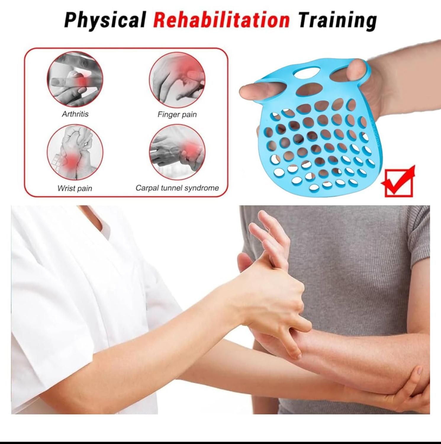 Finger Stretcher Hand Exerciser 2 Pack for Grip and Rehab