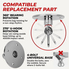 2PCS Heavy Duty Speed Bag Mount Hardware Set with Quick Release Pin Boxing Accessories Silver