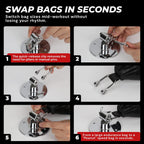 3PCS Heavy Duty Speed Bag Mount Hardware Set with Quick Release Pin Boxing Accessories Silver