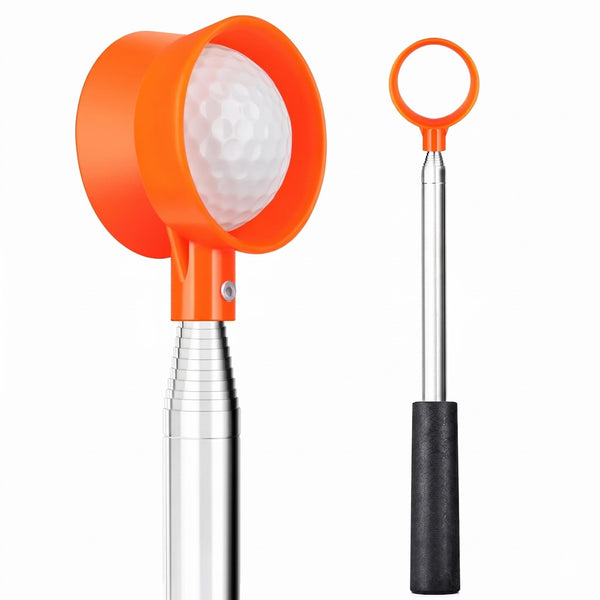 Hexagonal Aluminum Telescopic Golf Ball Retriever - 12FT