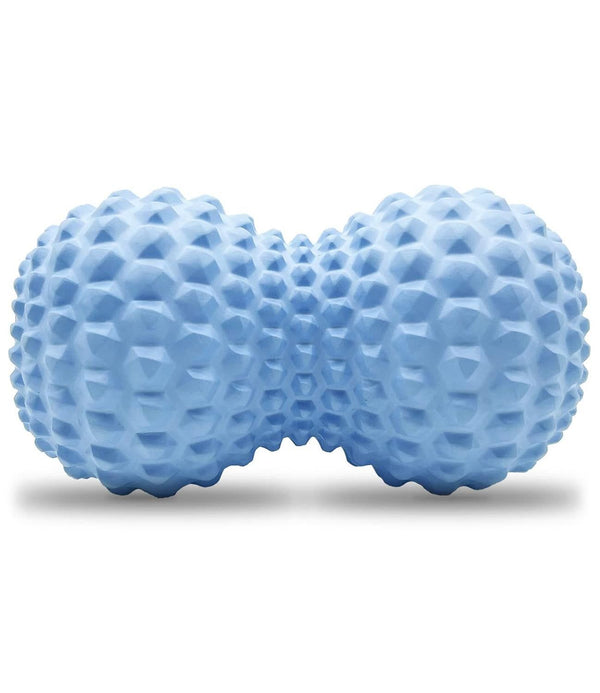 Peanut Massage Ball Double Lacrosse Roller For Deep Tissue Muscle And Myofascial Release - Blue