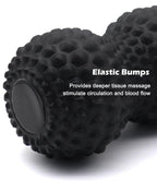 Peanut Massage Ball Double Lacrosse Roller For Deep Tissue Muscle And Myofascial Release - Blue
