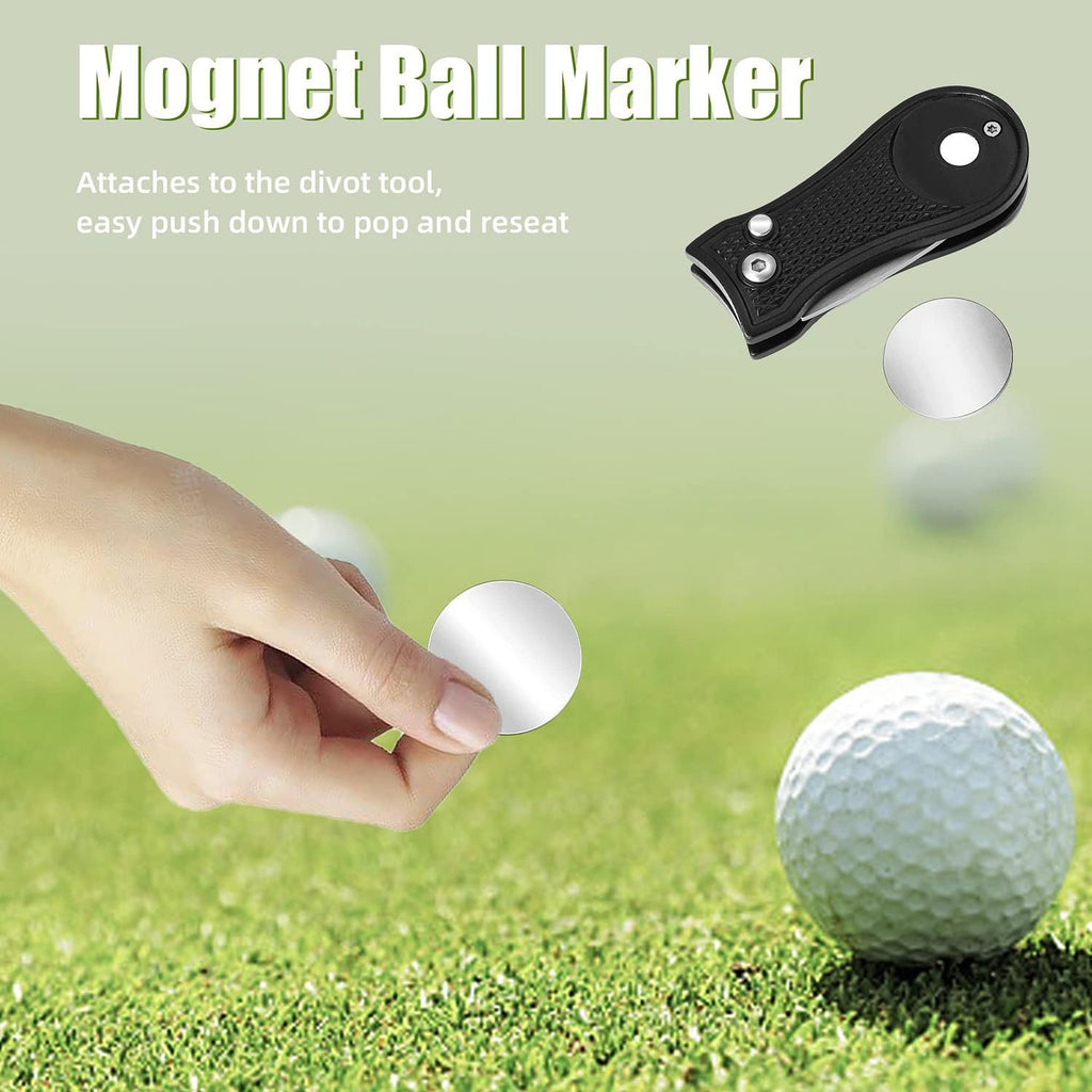 Stainless Steel Golf Green Fork Turf Repair Tool for Lawn Care and Divot Maintenance - Gray
