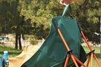 Compact Folding Chair Portable Camping Chair for Outdoor Activities - Green